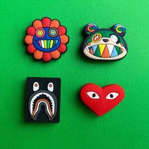 Lit Crocs Shoe Charms Set of 4 - Jibbitz Charms Fashion Charms